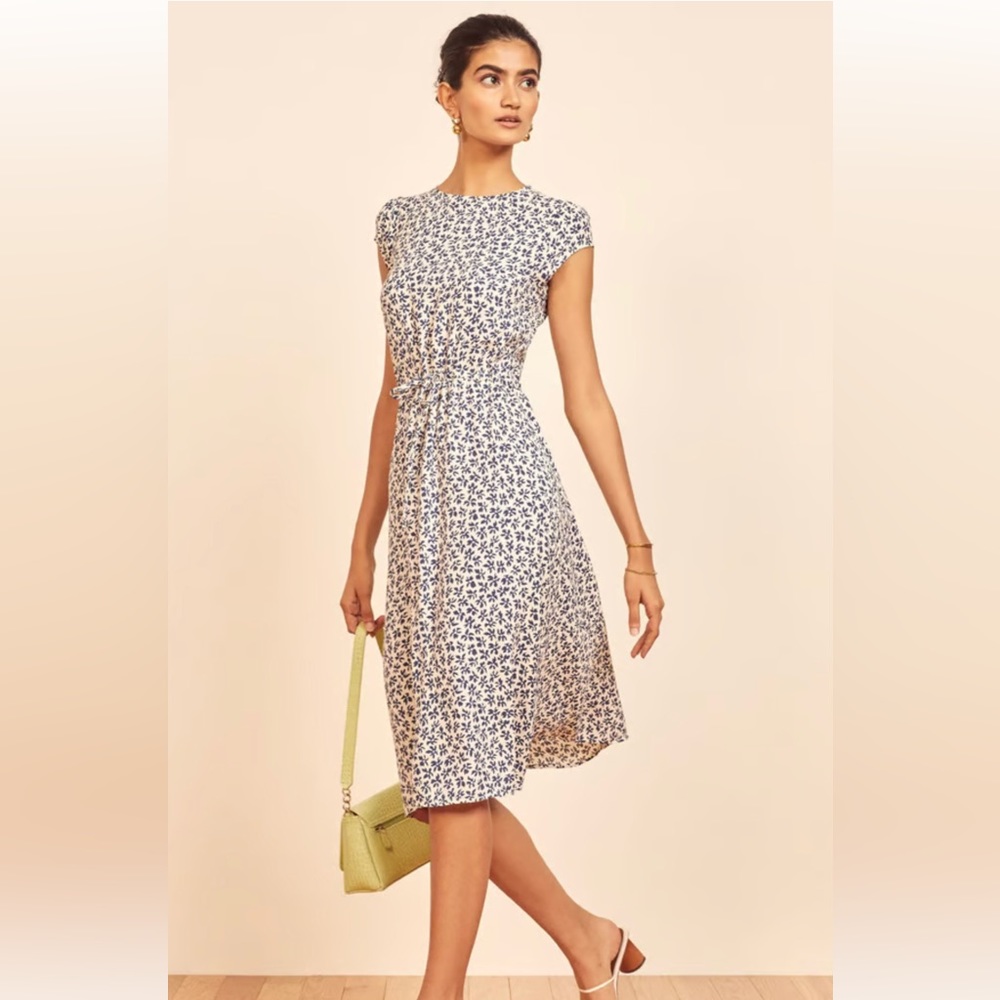 Reformation Rockwell Dress in Bombay